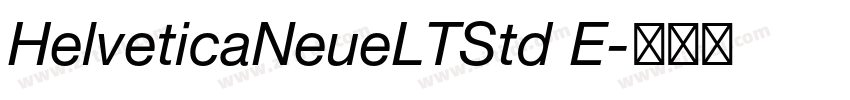 HelveticaNeueLTStd E字体转换